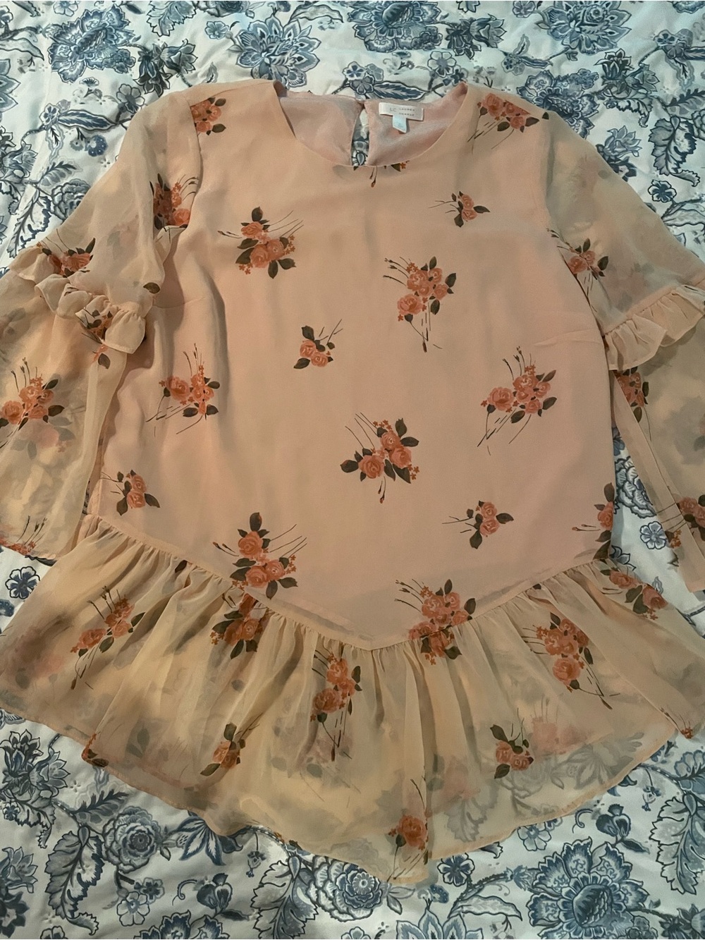 LC Lauren Conrad Blush Pink Dress Top